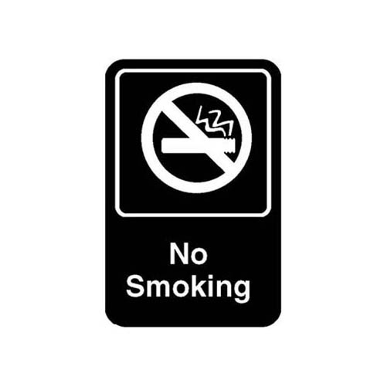 Traex 5613 - Sign,No Smoking , Black, 6X9"