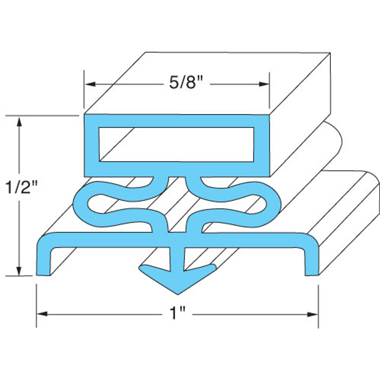 Door Gasket - Replacement Part For Traulsen 9504