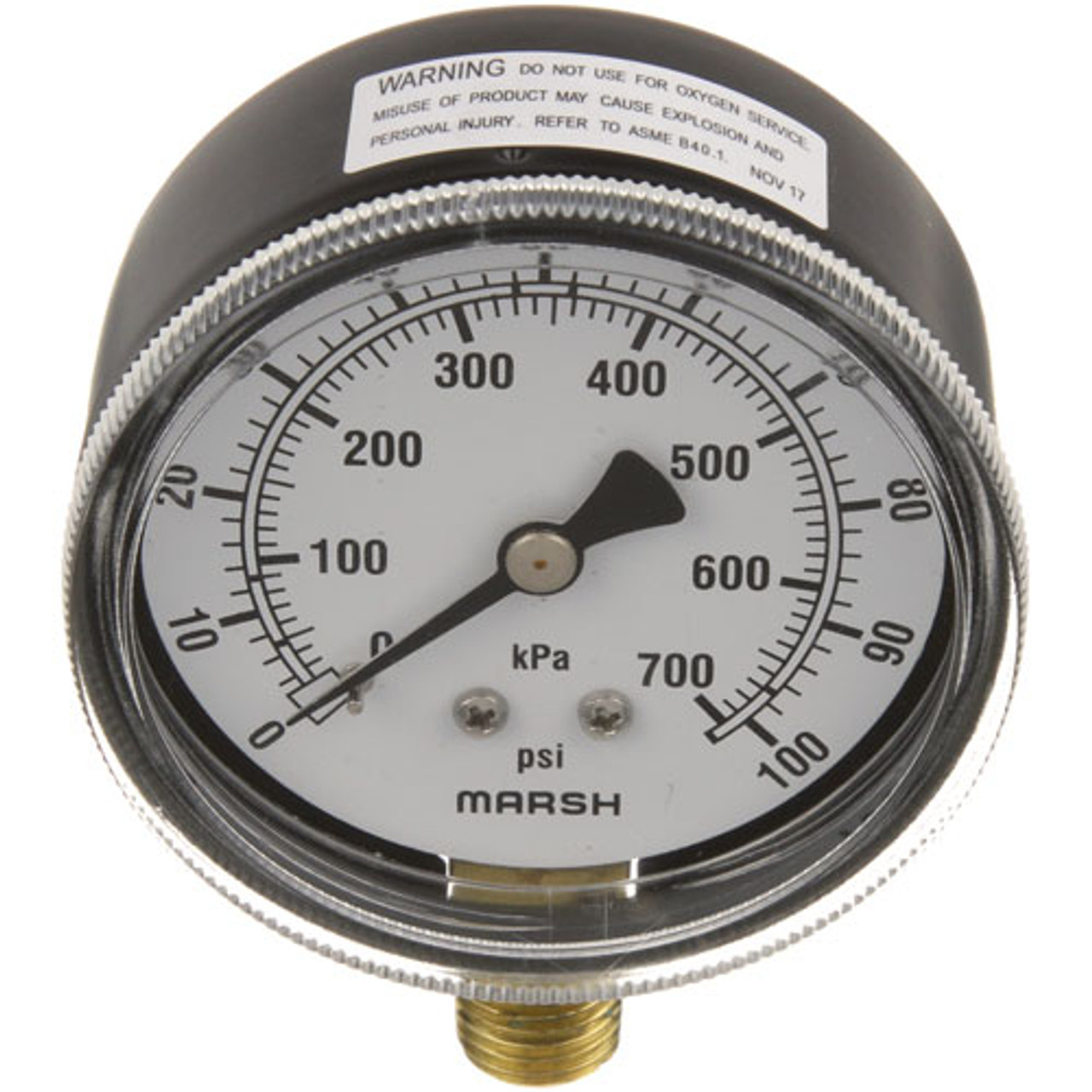 Pressure Gauge 2-1/2, 0-100Psi - Replacement Part For Hobart 00-277915