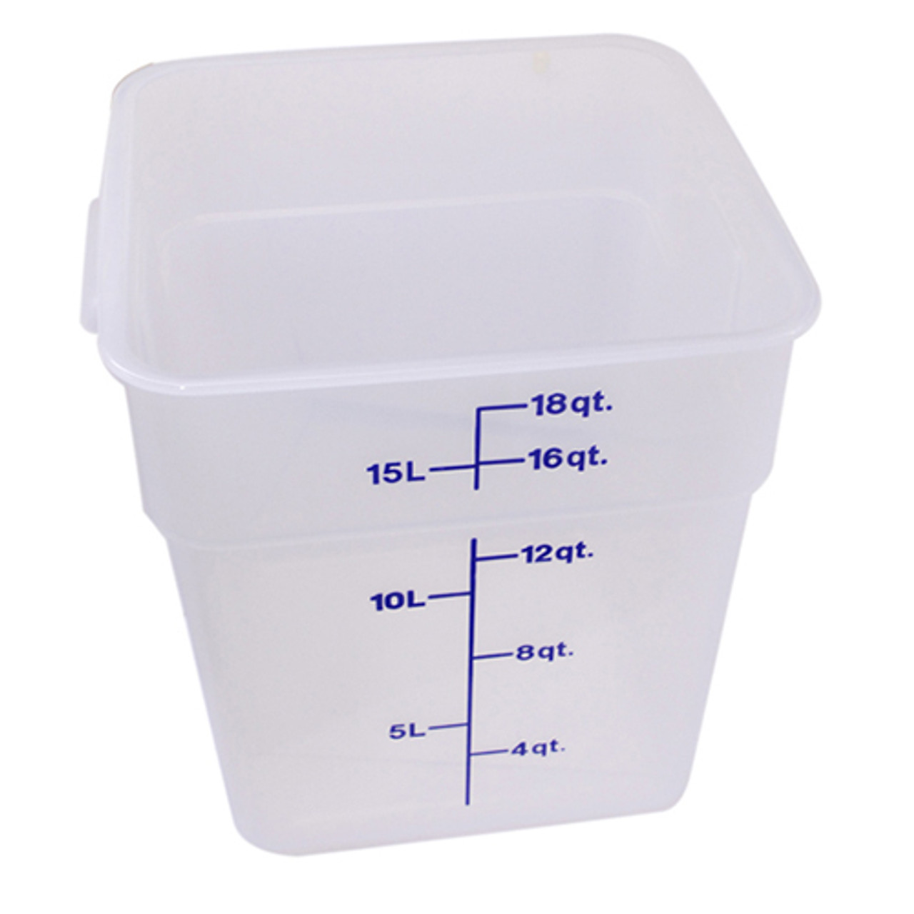 Container Sq 18Qt Semi-Clr - Replacement Part For Cambro 18FSPP190