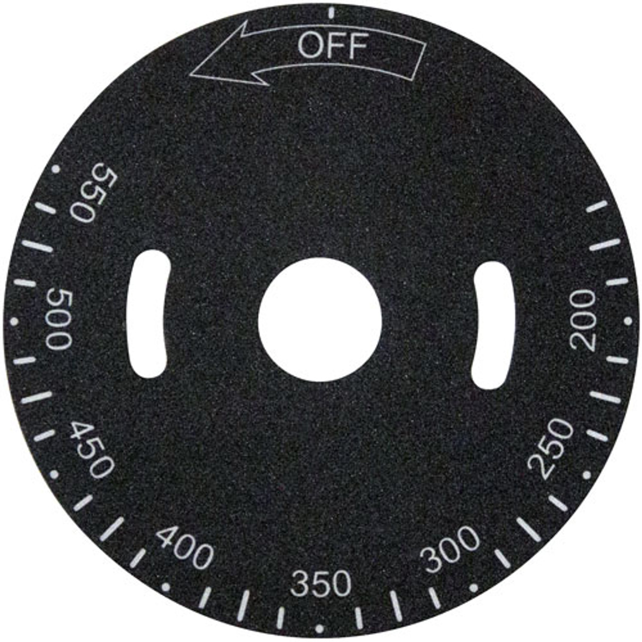 Plate,Temp Dial , 200-550F - Replacement Part For Hobart 498037-A