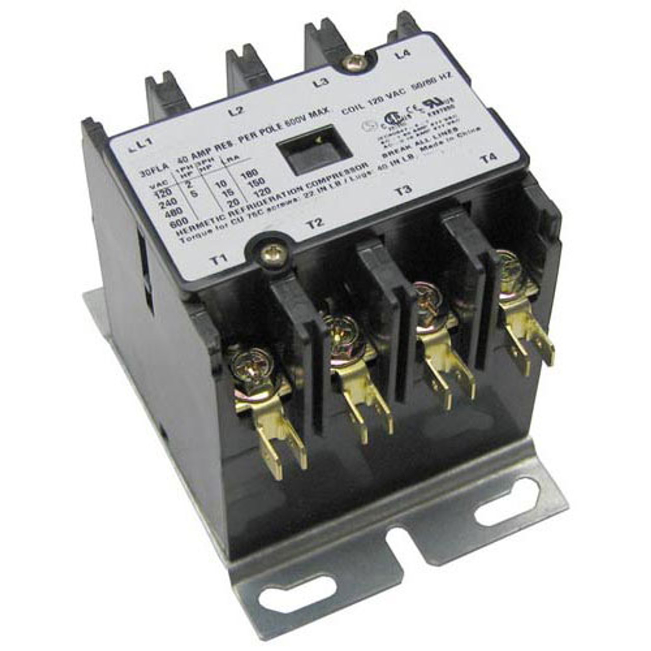 Contactor 4P 30/40A 120V - Replacement Part For Groen 006950