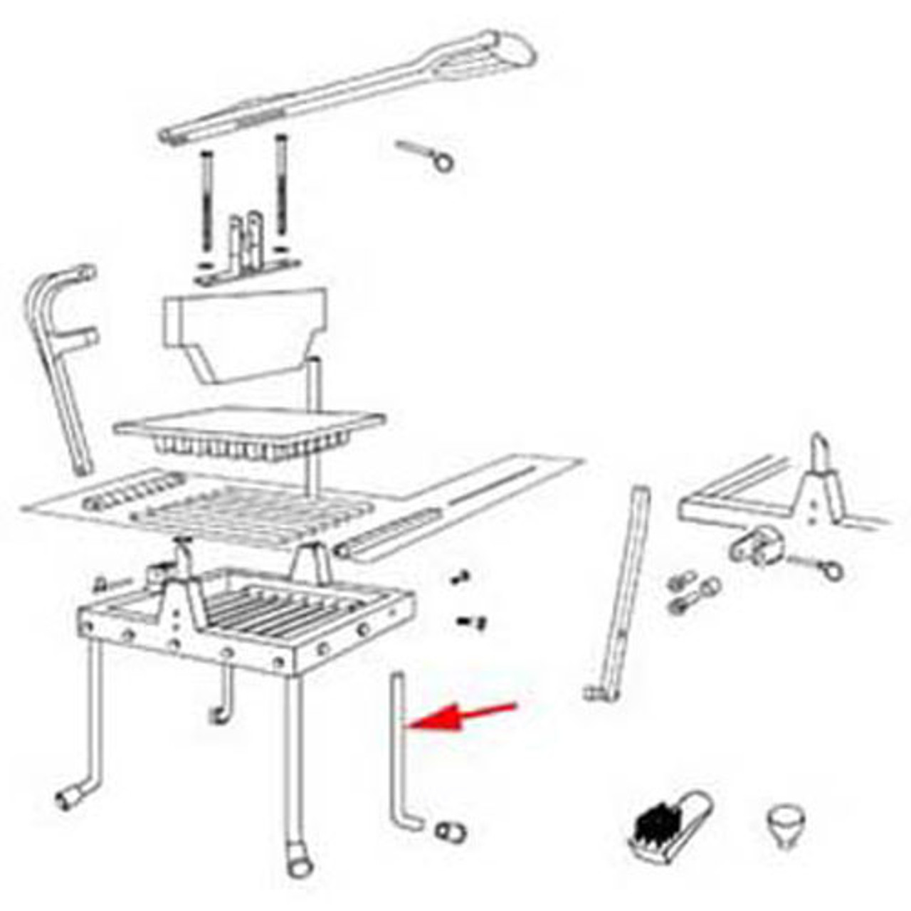 Redco 379018 - Leg, Lettuce King Iv M# 4400