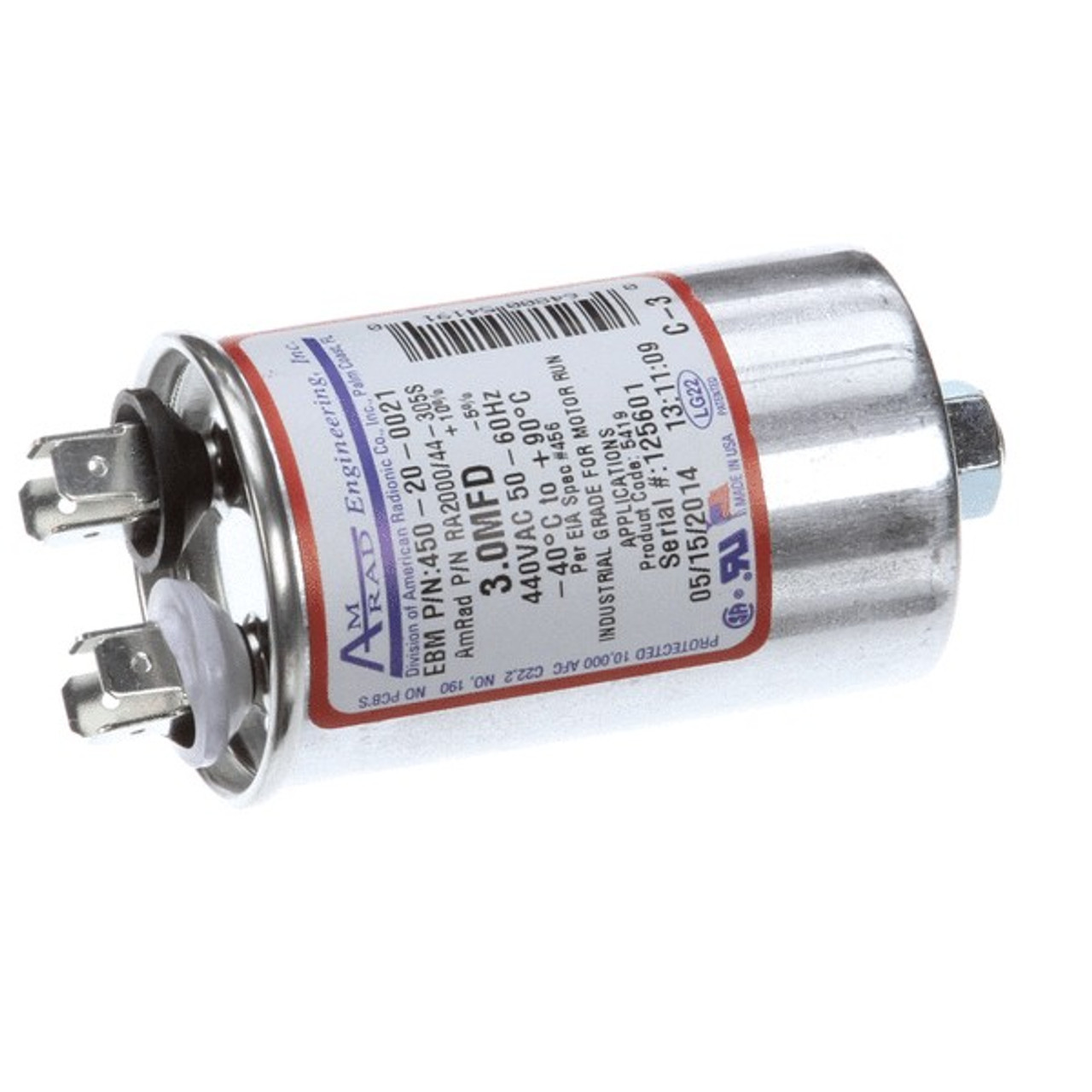 Alto-Shaam FA33931 - Fan,Capacitor,Blower Mot Or,3 Uf,Ar-7E