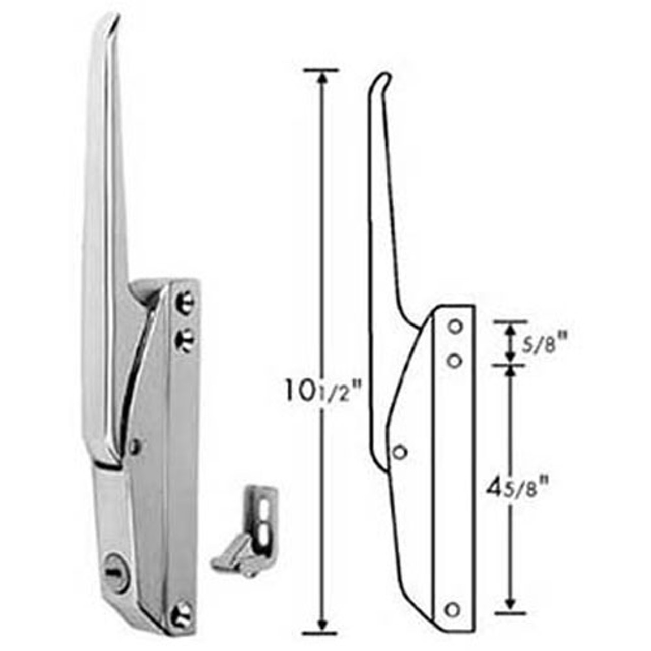 Kason® - 10174C00004 Latch (W/Strike/Lk) - Replacement Part For Kason 174C00004