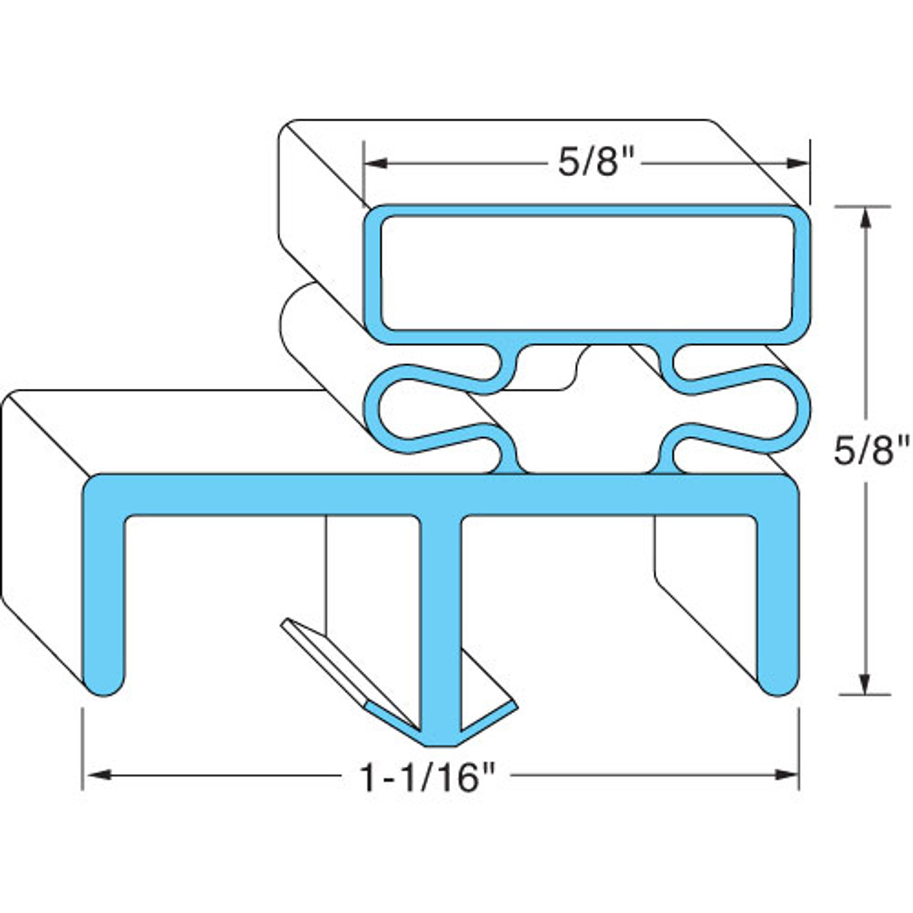 Gasket, Door - Replacement Part For Nor-Lake 37453