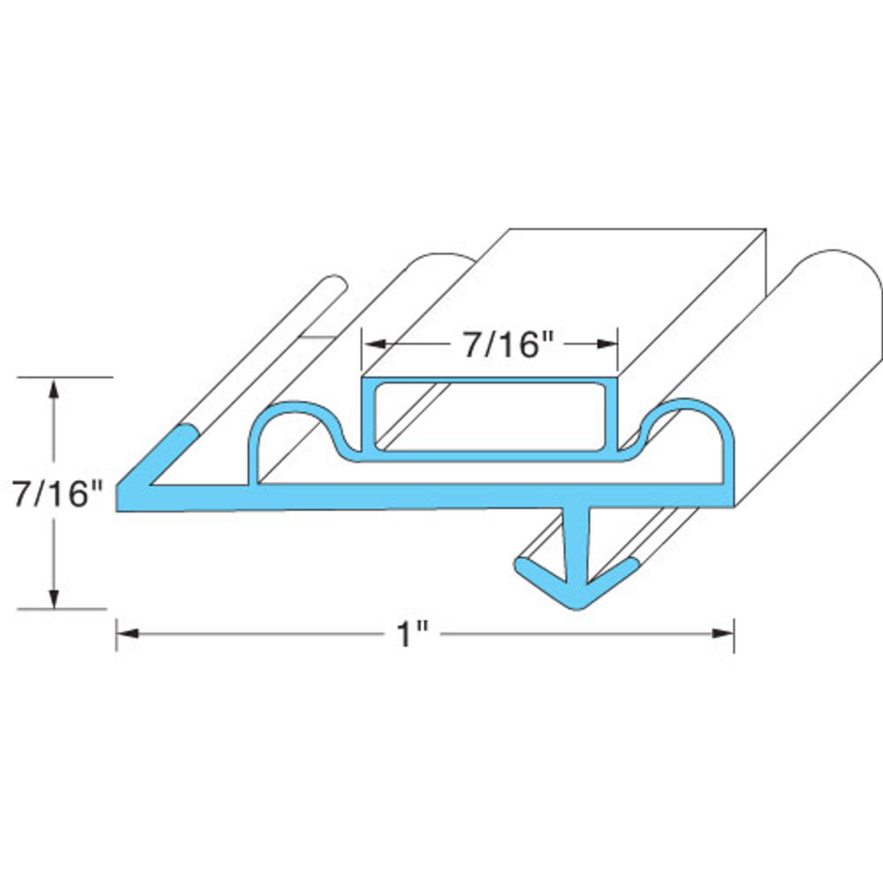 Door Gasket 28-3/4W X 76L Od - Replacement Part For Anthony 2-10090-0013