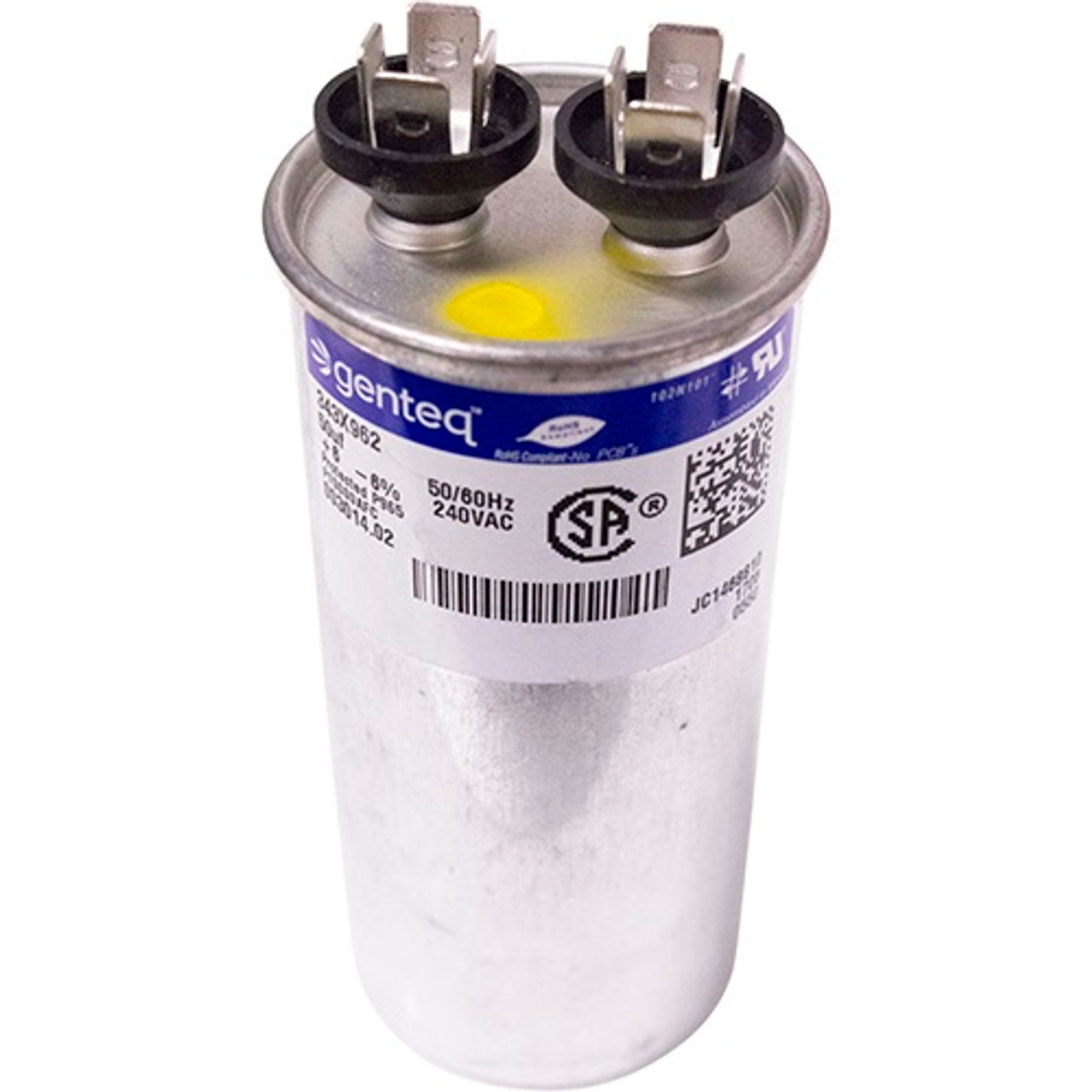 Capacitor, Run ,2Hp 1Ph 230V - Replacement Part For Power Soak Systems PWSK29580