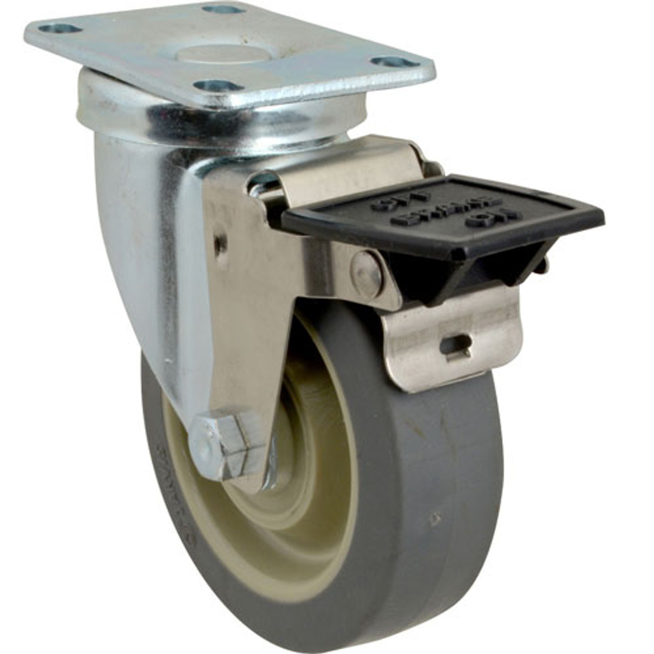 Hobart 505042PE - Caster Plate , 4"Swvl, W/Brake