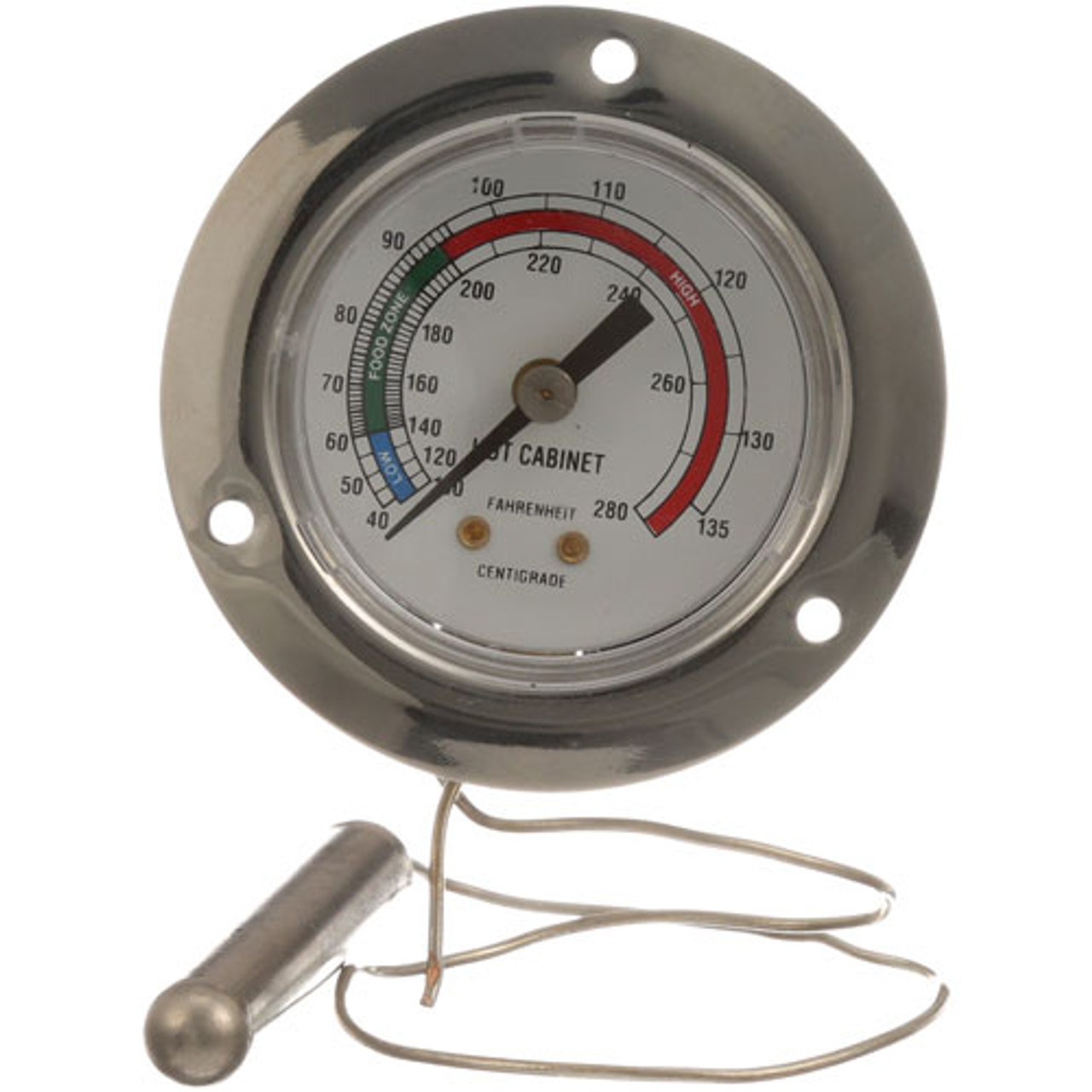 Thermometer 2", 100-280F, 3" Flange - Replacement Part For Cres Cor 5240006