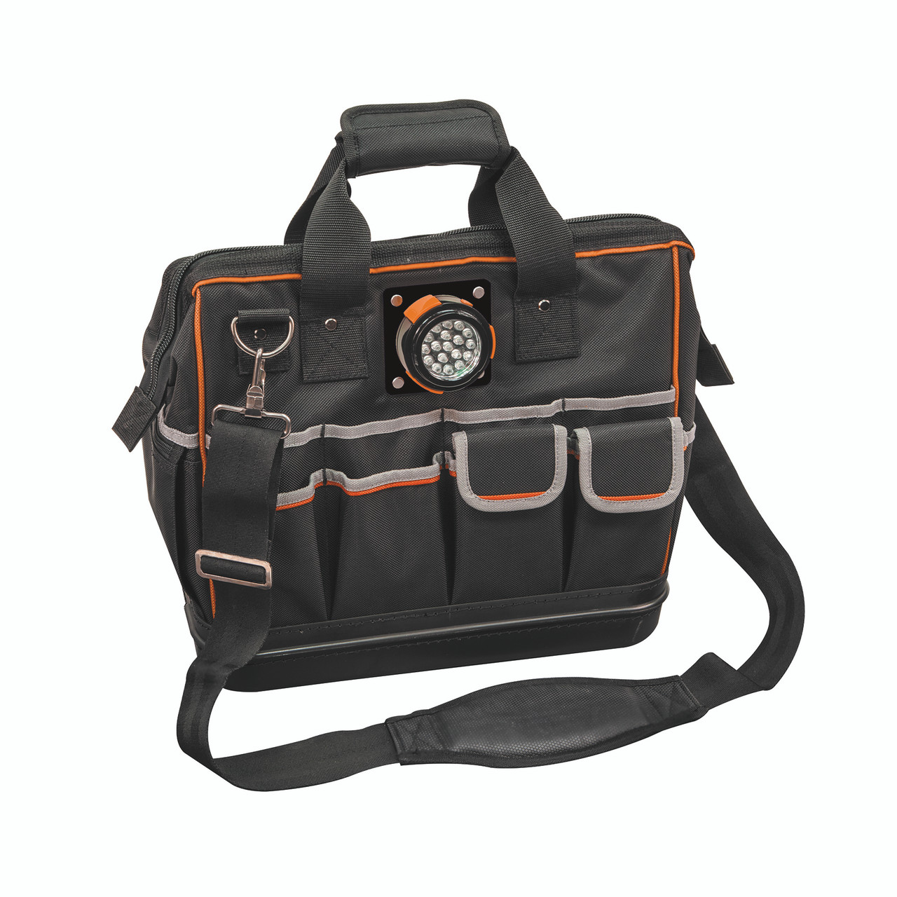 Klein Tools 55431 - Lighted Tool Bag 15", 31 Pockets