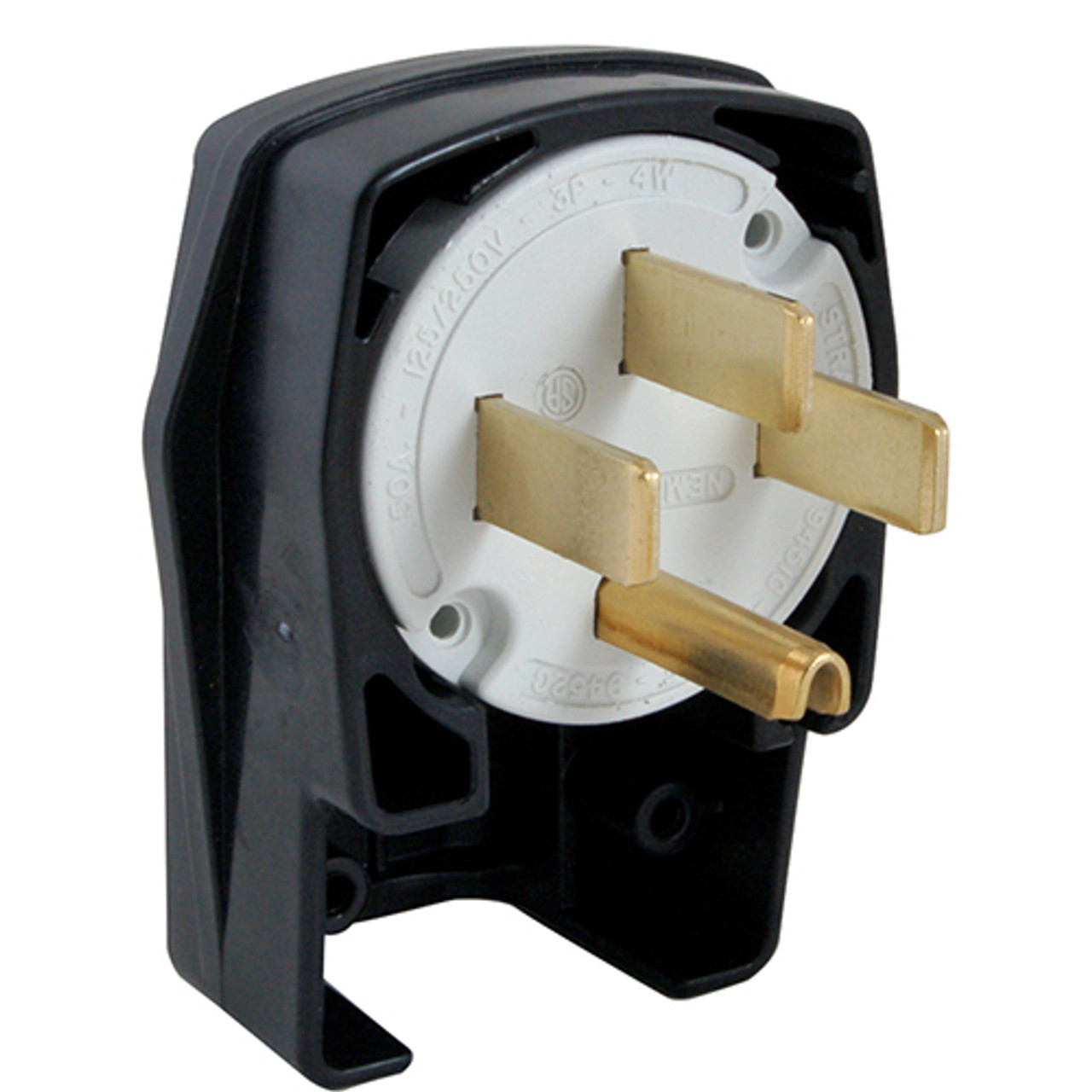 Plug,Angle , Strght Bld,250V,50A - Replacement Part For AllPoints 2531385