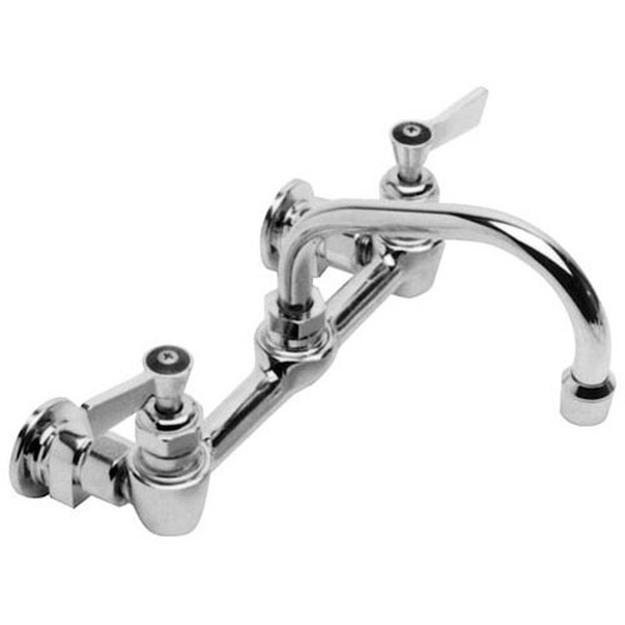 Fisher 61204 - Adjustable Pantry Faucet 8" Ctr Wall 6" Noz