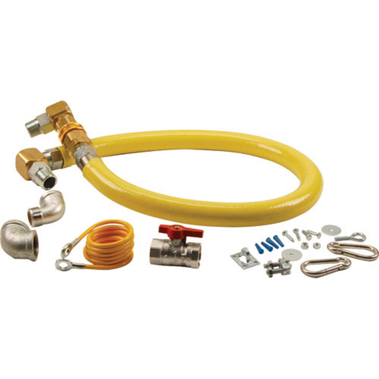 T&S Brass HG-4E-48SK - Kit,Gas Hose , 1" X 48", T&S