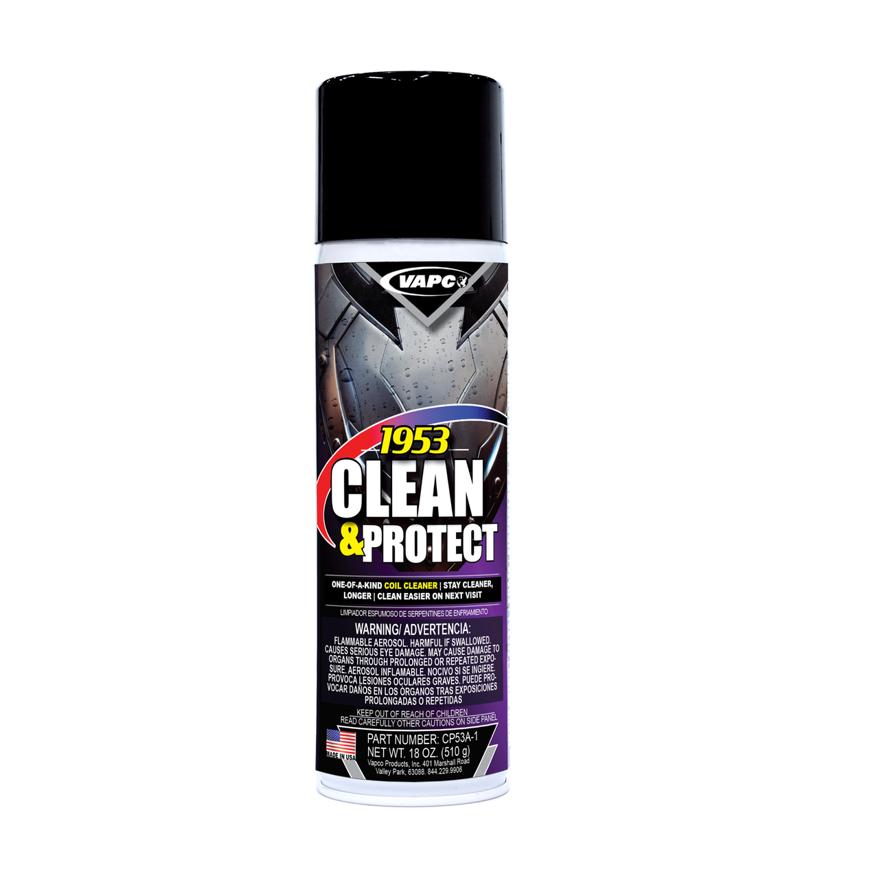 Vapco CP53A-1 - Clean And Protect Coil Cleaner (Aerosol)