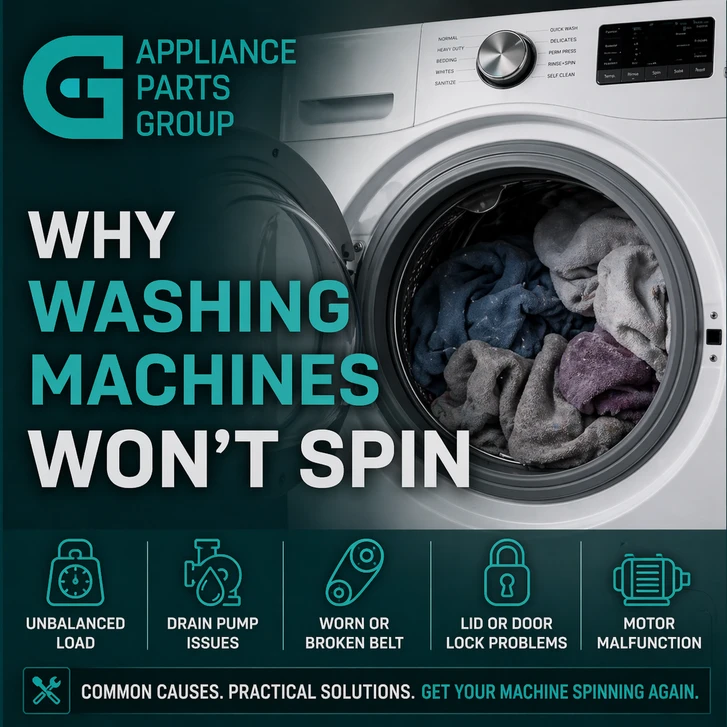 Why Washing Machines Won’t Spin: Causes, Fixes, and Prevention