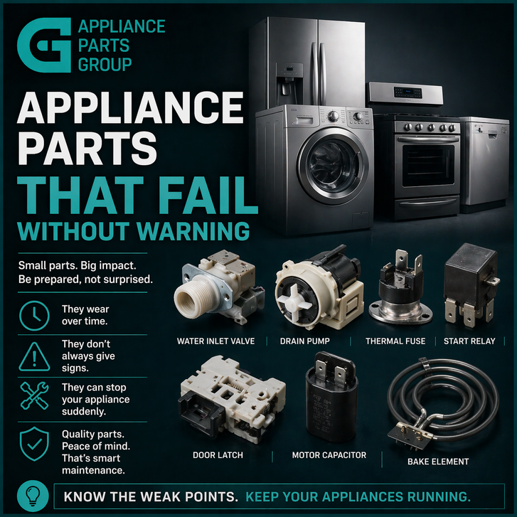 Appliance Parts That Fail Without Warning: What Homeowners Need to Know