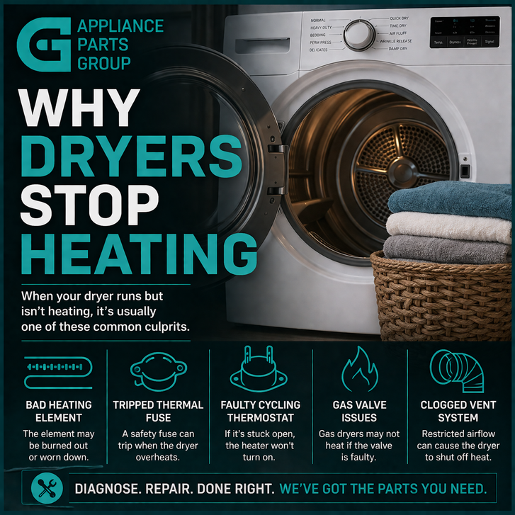 Why Dryers Stop Heating: Causes, Fixes, and Prevention Tips