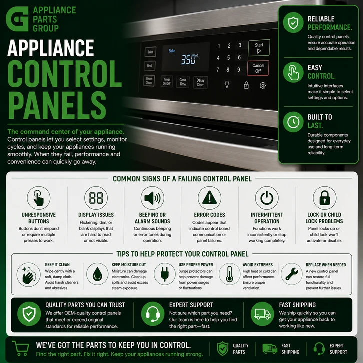 Appliance Control Panels: How They Work, Common Problems, and Replacement Tips