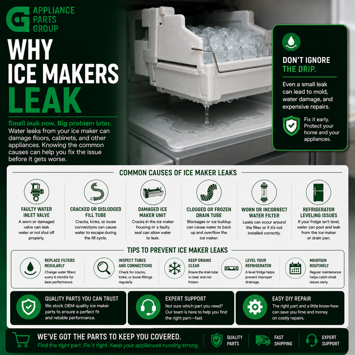 Why Ice Makers Leak: Common Causes, Troubleshooting Steps, and Repair Options
