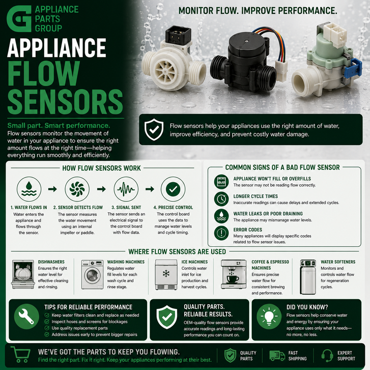 Appliance Flow Sensors: What They Do, Common Problems, and When to Replace Them