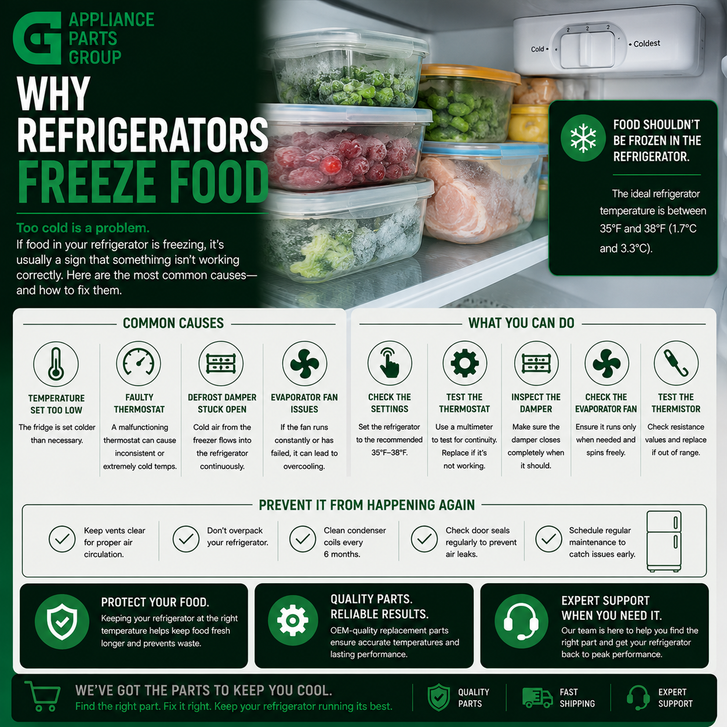 Why Refrigerators Freeze Food