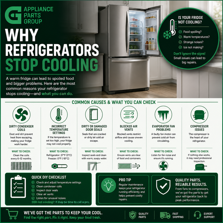 Why Refrigerators Stop Cooling: Common Causes, Troubleshooting, and Repair Solutions