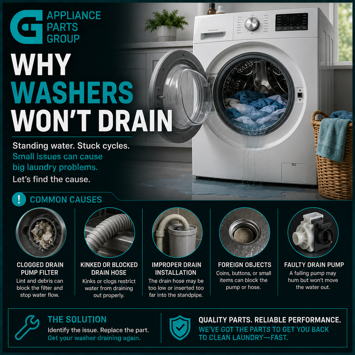 Why Washers Won’t Drain: Causes, Fixes, and Prevention Tips