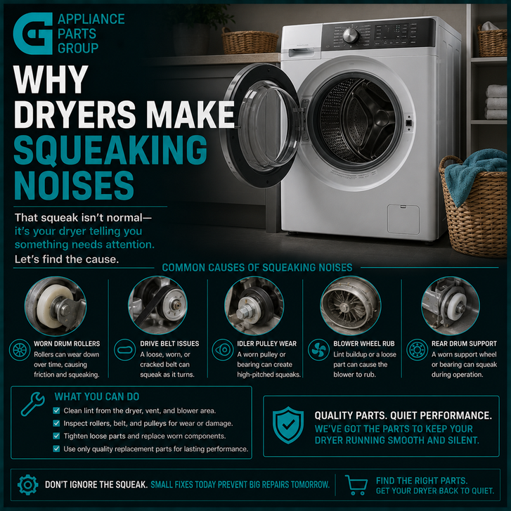 Why Dryers Make Squeaking Noises