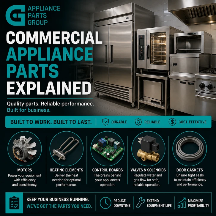 Commercial Appliance Parts Explained: What Every Business Owner Should Know