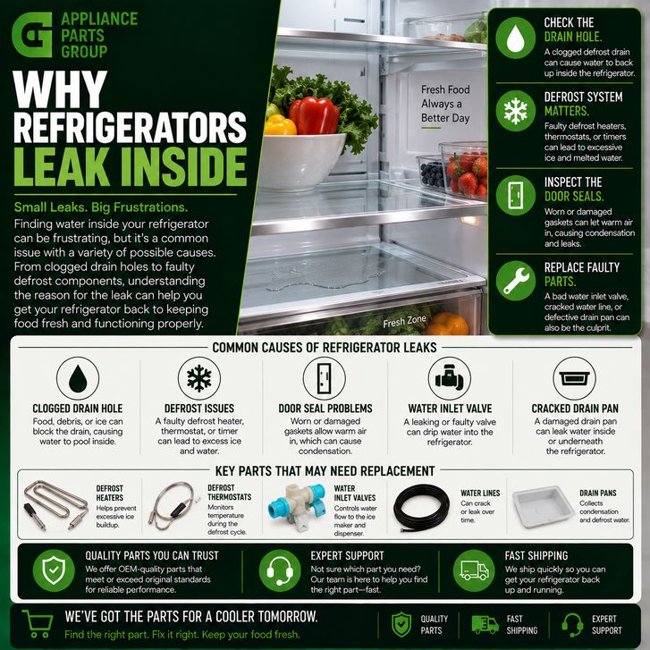 Why Refrigerators Leak Inside: Common Causes and How to Fix Them