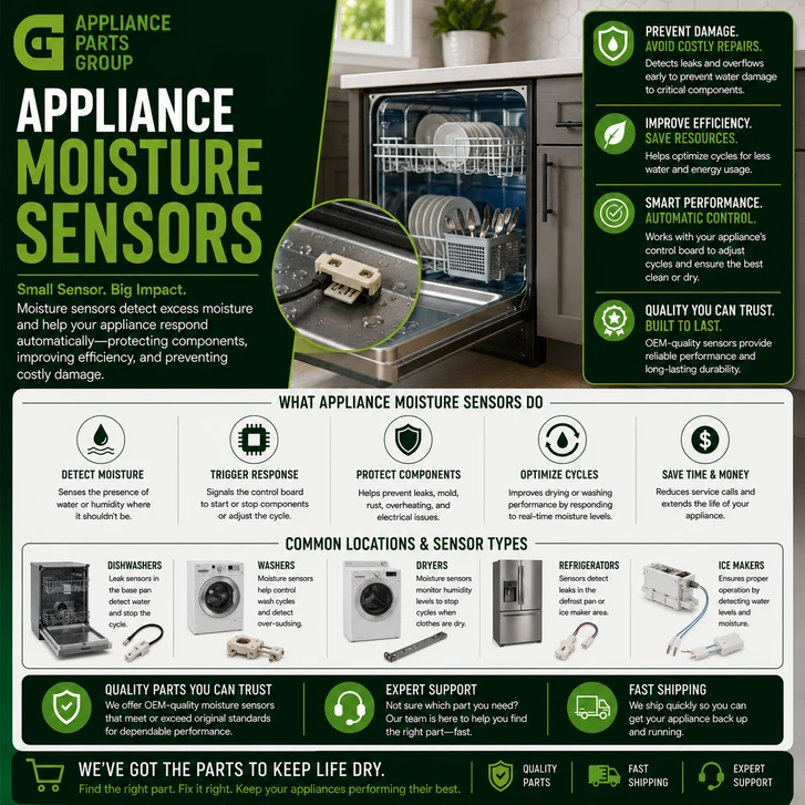 Appliance Moisture Sensors: How They Work, Common Problems, and When to Replace Them