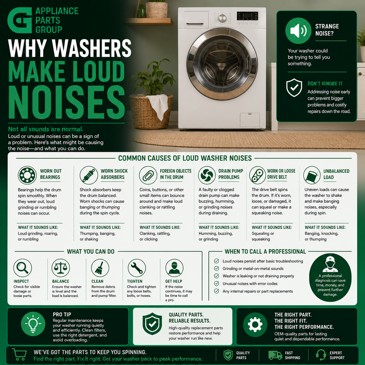 Why Washers Make Loud Noises: Common Causes, Troubleshooting, and Repair Solutions