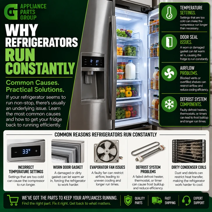 Why Refrigerators Run Constantly: Common Causes and How to Fix Them