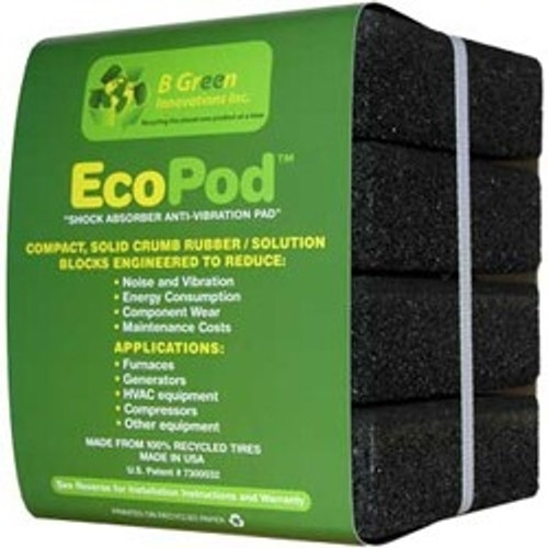 B Green  EP1 - Recycled Rubber Heavy Duty Anti Vibration Pad ECOPAD/ECOPOD