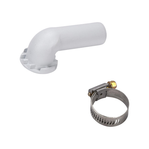 Whirlpool 208847 - Washer Syphon Break Elbow Kit with Clamp