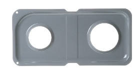 An image of a GE Appliances WB34K10013 RANGE DOUBLE DRIP PAN - RIGHT SIDE; GRAY
