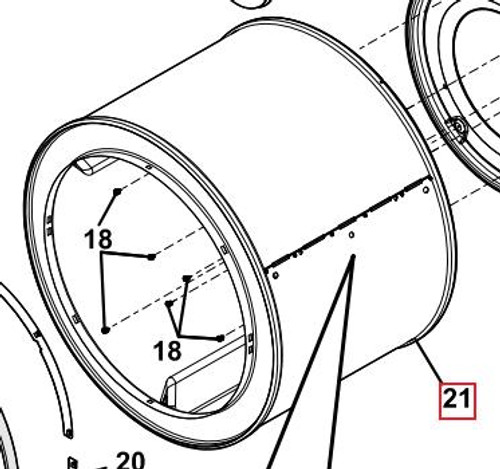 Frigidaire - Electrolux 134122556 Dsp Drum