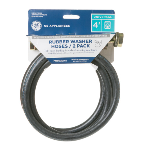 GE Appliances PM14X10002 - 2Pk 4Ft Rubber Inlet Hoses