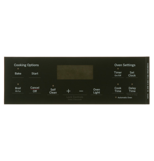 GE Appliances WB07X26713 - Faceplate Graphics (Gy)