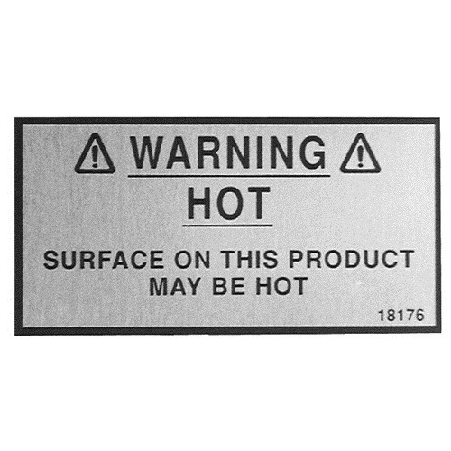 Henny Penny 18176 - Hp Warning Decal