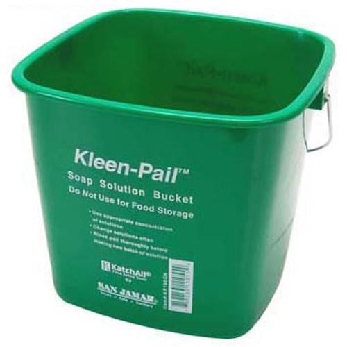 Pail Green 6Qt - Replacement Part For San Jamar KP196GN