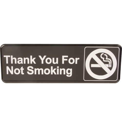 Traex 4521 - Sign, No Smoking , Blk