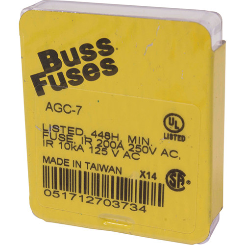 Manitowoc 2511003 - Fuse 7 Amp 5 Pack