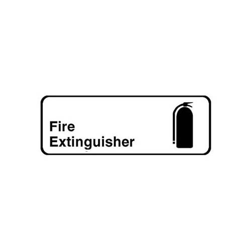 Sign,Fire Extinguisher , 3X9" - Replacement Part For Traex 4518