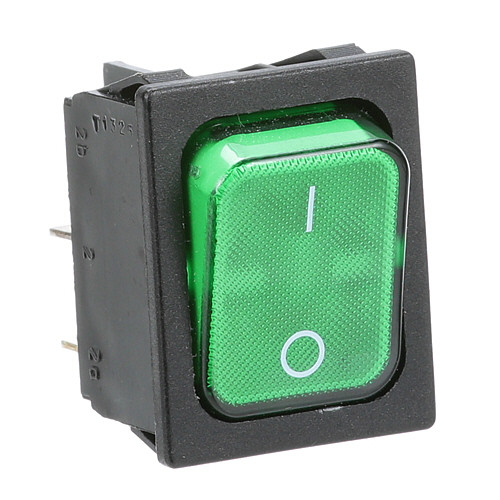 Rocker Switch - Green Light - Replacement Part For Merco 340038