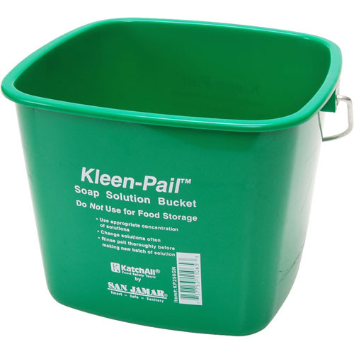 Pail Green 8Qt - Replacement Part For San Jamar KP256GN