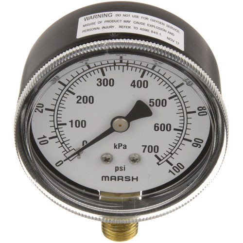 Pressure Gauge 2-1/2, 0-100Psi - Replacement Part For Champion 100135