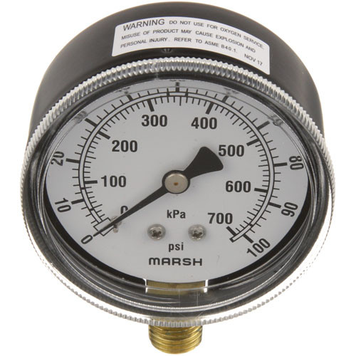 Pressure Gauge 2-1/2, 0-100Psi - Replacement Part For Jackson 66851000100