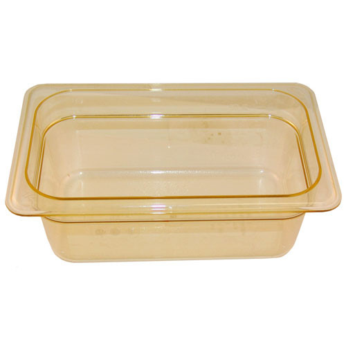 1/4 Size Food Pan - Amber High Heat - Replacement Part For Rubbermaid FG211P00AMBR